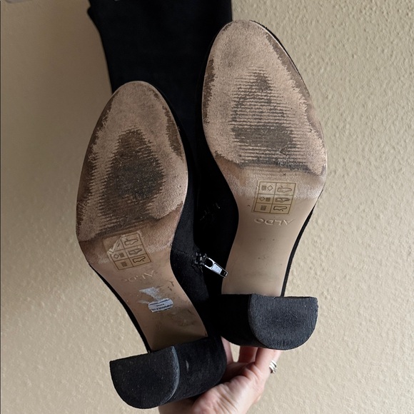 Aldo Black Over-the-Knee Boots - Picture 3 of 3